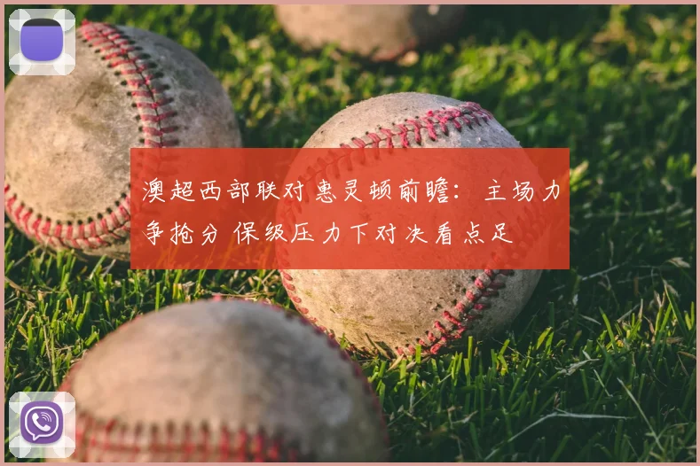 澳超西部联对惠灵顿前瞻：主场力争抢分 保级压力下对决看点足