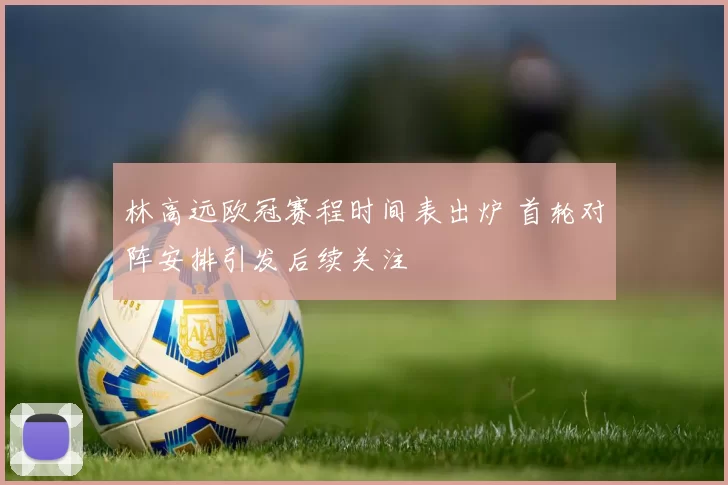 林高远欧冠赛程时间表出炉 首轮对阵安排引发后续关注